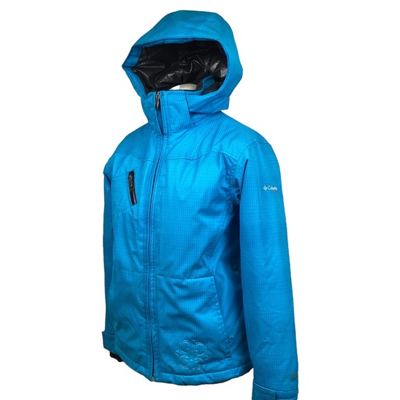 Columbia Omni-Tech Ski Coat Jacket Turquoise - Picture 3 of 16